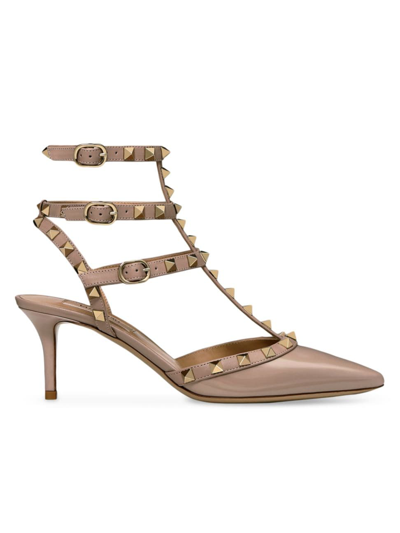 Valentino Garavani Women's Rockstud Caged Pumps 65mm In Poudre