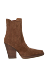 Paris Texas 100mm Dallas Suede Ankle Boots In Tan