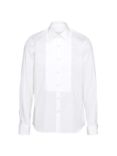 Prada Stretch Cotton Shirt In White