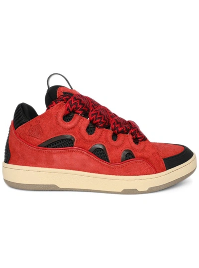 Lanvin Curb Sneakers In Red