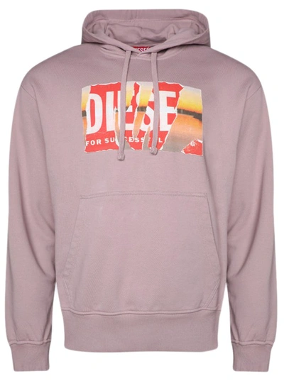 Diesel S-macs Pullover Hoodie In Purple