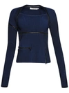 CHRISTOPHER ESBER REVALER ZIPPER LONG SLEEVE KNIT TOP