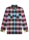 Givenchy Cotton Oversized Shirt Side Slits In Multicolor