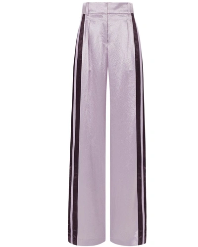 Serena Bute Satin Boyfriend Trouser - Soft Lilac In Purple