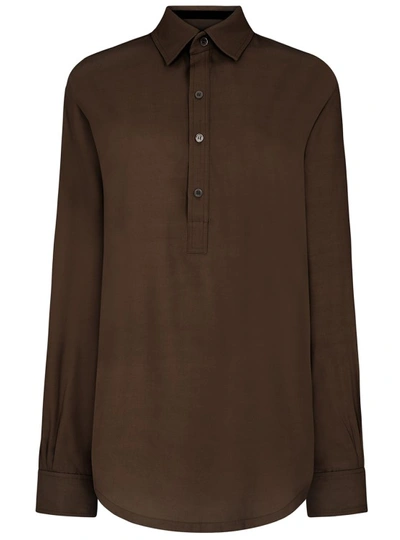 Serena Bute George Shirt - Brown