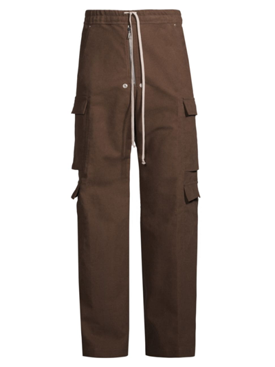 Rick Owens Men's Belas Cargo Pants In Brown