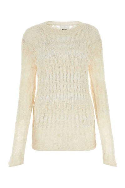 Isabel Marant Women Ivory Cotton Blend Cooper Sweater In White