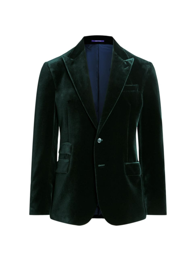 Ralph Lauren Purple Label Kent Velvet Jacket In Sea Spray