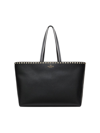 Valentino Garavani Women's Rockstud Grainy Calfskin Tote Bag In Black