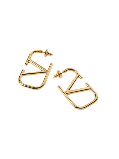 Valentino Garavani Women's Vlogo Signature Metal Earrings In Gold