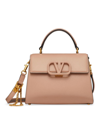Valentino Garavani Women's Small Vsling Grainy Calfskin Handbag In Poudre
