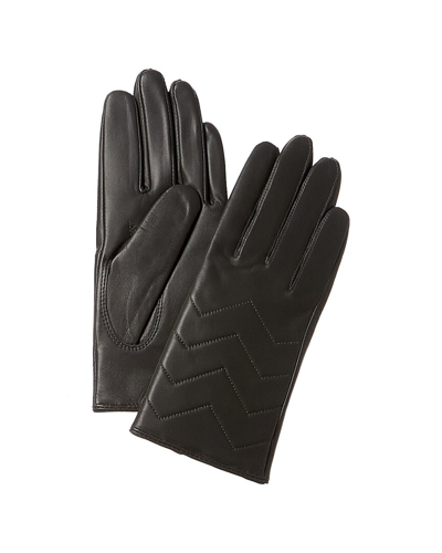 PHENIX PHENIX QUILTED V CASHMERE-LINED LEATHER GLOVES