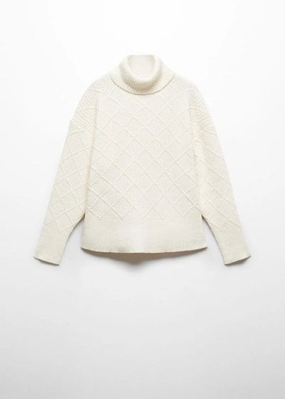 Mango Kids' Sweater Off White