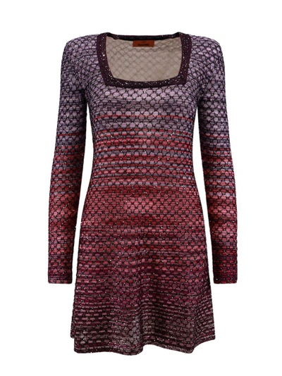 MISSONI VISCOSE DRESS WITH ALL-OVER SEQUINS