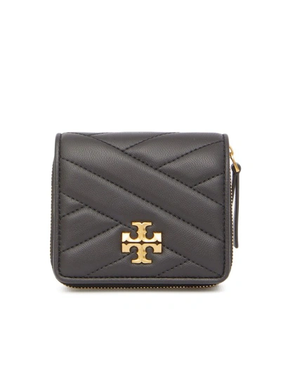 Tory Burch Kira Chevron Bi-fold Wallet In Black