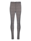 Saint Laurent Black And White Check-patterned Skinny Trousers In Multiple Colors