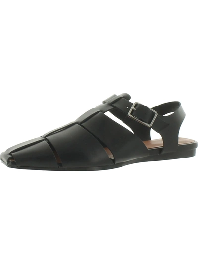 Vagabond Letta Womens Leather Buckle Mules In Black