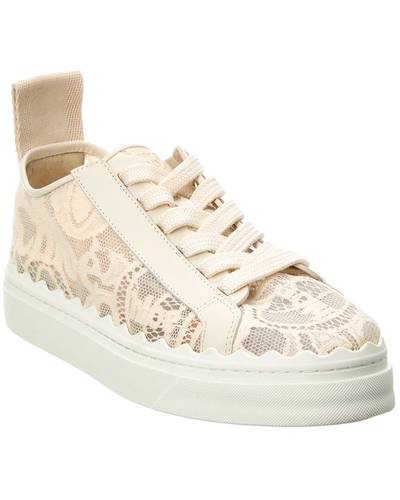 Chloé Lauren Trainers Made Of Lace In White