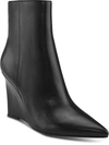 Marc Fisher Ltd Dayna Womens Leather Ankle Boots Wedge Boots In Black