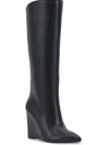 Inc Appile Womens Faux Leather Pointed Toe Knee-high Boots In Multi