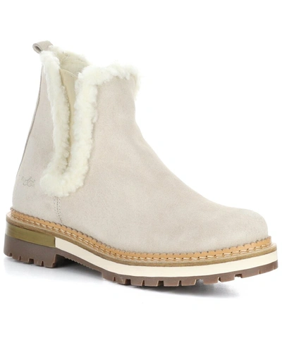 Bos. & Co. Auroras Suede & Wool Boot In Beige