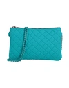 Gum Design Woman Cross-body Bag Green Size - Recycled Pvc In Blue