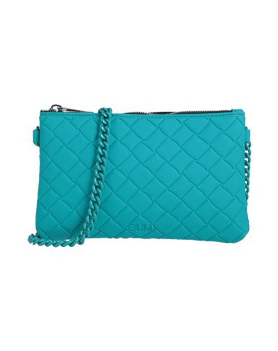 Gum Design Woman Cross-body Bag Green Size - Recycled Pvc In Green