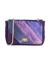 Tsd12 Woman Cross-body Bag Dark Purple Size - Soft Leather