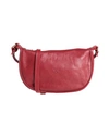 IL BISONTE IL BISONTE WOMAN CROSS-BODY BAG BRICK RED SIZE - COWHIDE