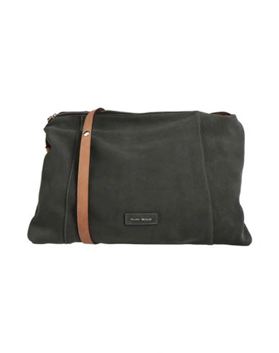 Gianni Notaro Woman Cross-body Bag Sage Green Size - Soft Leather In Sage Green