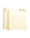 Jil Sander Woman Cross-body Bag Light Yellow Size - Soft Leather