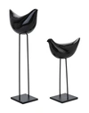 BITOSSI CERAMICHE BITOSSI CERAMICHE SET OF 2 BIRDS ON STAND SMALL OBJECT FOR HOME BLACK SIZE - CERAMIC
