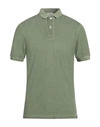 Gran Sasso Man Polo Shirt Military Green Size 36 Cotton