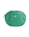 IL BISONTE IL BISONTE WOMAN CROSS-BODY BAG EMERALD GREEN SIZE - SOFT LEATHER