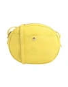 Il Bisonte Woman Cross-body Bag Yellow Size - Soft Leather