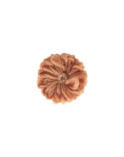 Caffe' D'orzo Babies' Caffé D'orzo Toddler Girl Brooch Camel Size - Textile Fibers In Beige