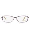 Tom Ford Oval Tf5161 Eyeglasses Woman Eyeglass Frame Purple Size 56 Metal, Acetate