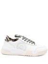 Just Cavalli Tiger Head-motif Low-top Sneakers In White