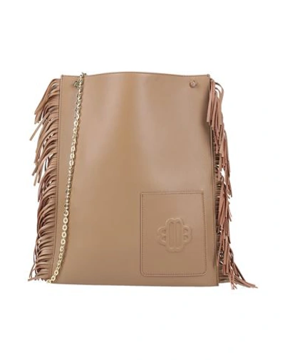 Maje Woman Cross-body Bag Camel Size - Soft Leather In Beige