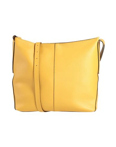 Gianni Chiarini Woman Cross-body Bag Ocher Size - Soft Leather In Yellow