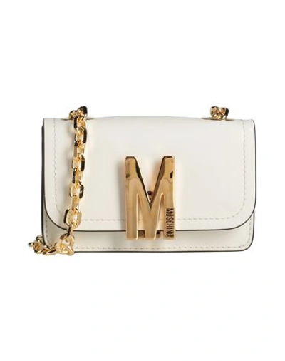 Moschino Woman Cross-body Bag Ivory Size - Soft Leather In White