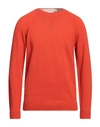 Berna Man Sweater Tomato Red Size Xl Wool, Polyamide