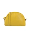 Il Bisonte Woman Cross-body Bag Yellow Size - Soft Leather