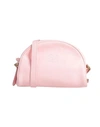 IL BISONTE IL BISONTE WOMAN CROSS-BODY BAG LIGHT PINK SIZE - SOFT LEATHER