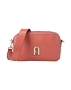 Furla Mini Primula Leather Crossbody Bag In Pink