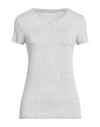 Majestic Filatures Woman T-shirt Light Grey Size 3 Viscose, Elastane