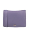 Ab Asia Bellucci Woman Cross-body Bag Light Purple Size - Soft Leather