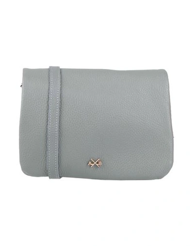 Ab Asia Bellucci Woman Cross-body Bag Grey Size - Soft Leather