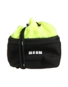 Msgm Man Cross-body Bag Black Size - Polyester, Polyamide