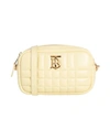 Burberry Woman Cross-body Bag Light Yellow Size - Soft Leather